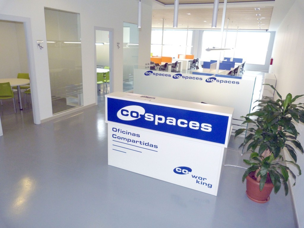 Este es el mostrador de Co-spaces Coworking