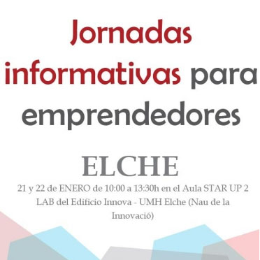 Jornadas informativas para emprendedores en Elche.