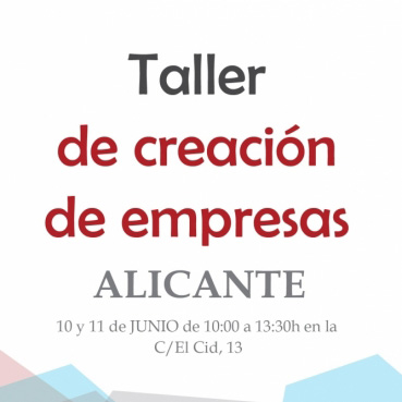 Taller Crea tu Empresa. Alicante