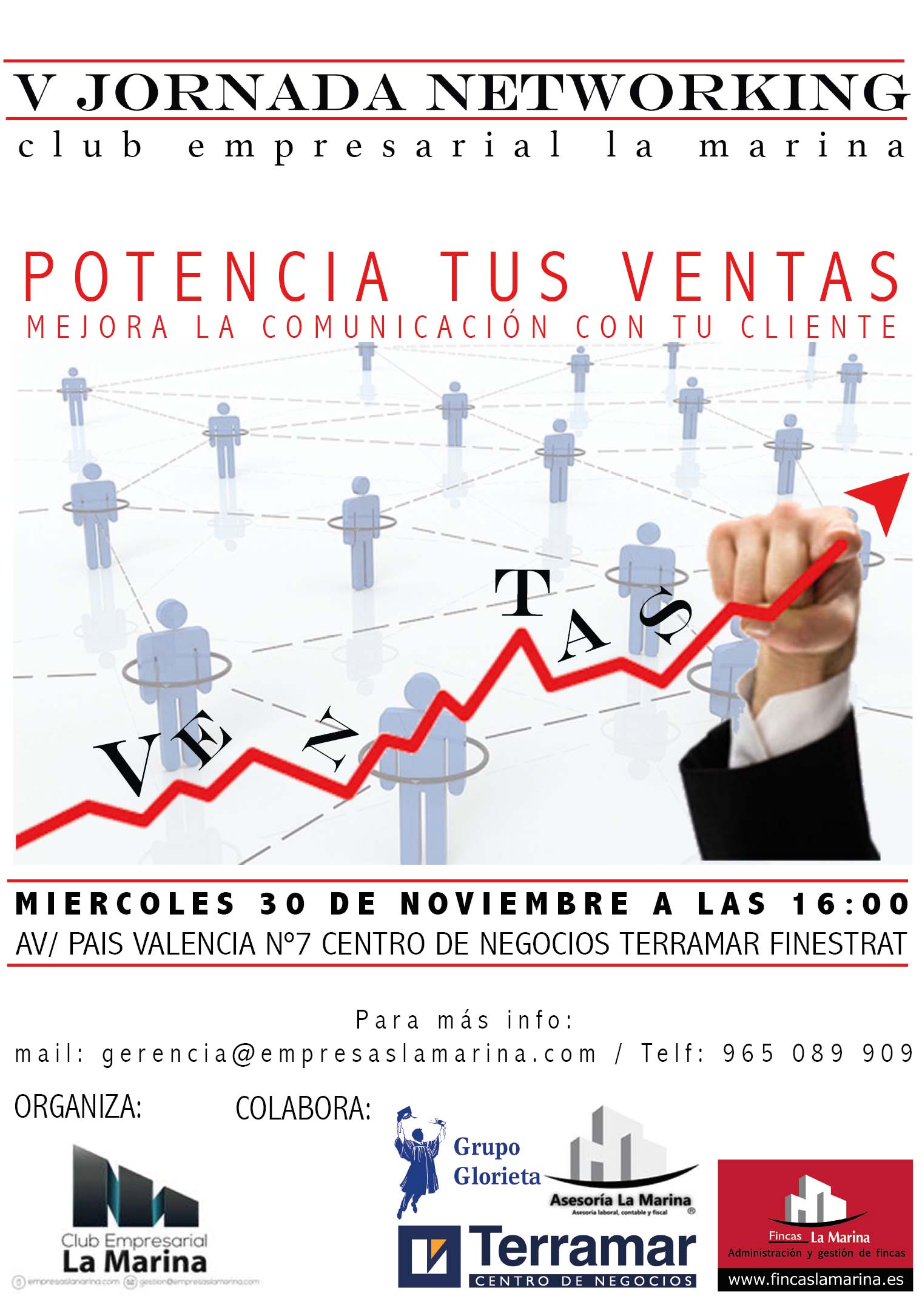 V Jornada Networking Club Empresarial La Marina en Terramar Centro de Negocios